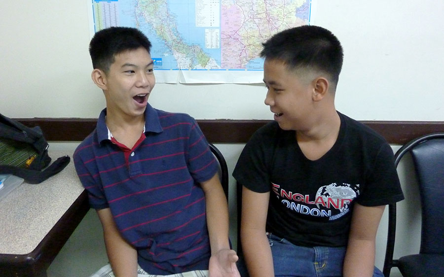 I had no idea! [A couple of my former students from Chiang Mai, 2013]