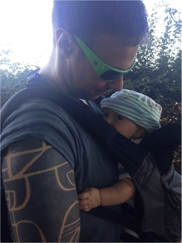 Father and son. Awwww.