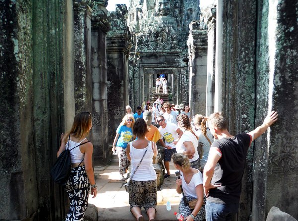 At Bayon, I was surprised by how many enjoyed taking their picture with Buddha like he was a celebrity.