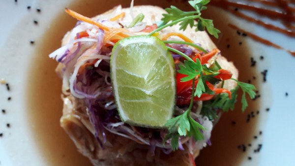 Honey chicken at The Secret Garden at Otres Beach