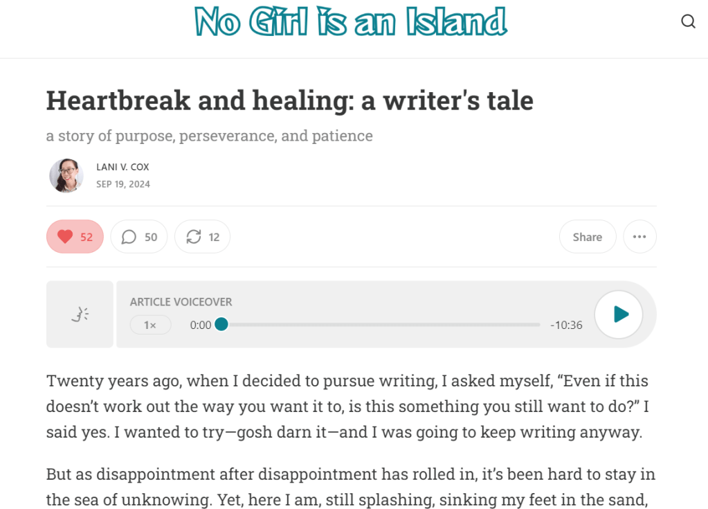 https://lanivcox.substack.com/p/heartbreak-and-healing-a-writers
